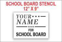 For School Board Stencil