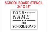 For School Board Stencil