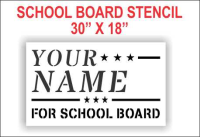 For School Board Stencil