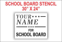 For School Board Stencil
