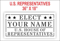 Elect U.S. Representative Stencil