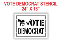 VOTE DEMOCRAT Stencil