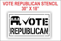 VOTE REPUBLICAN Stencil