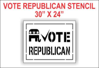 VOTE REPUBLICAN Stencil
