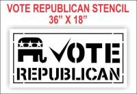 VOTE REPUBLICAN Stencil
