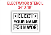 Elect Mayor Stencil