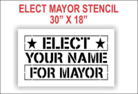 Elect Mayor Stencil