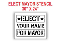 Elect Mayor Stencil