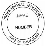 California Engineering Geologist Stamp