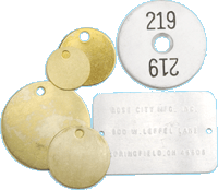 TAG & CHECK
identification: machines, coat rooms, keys, valves