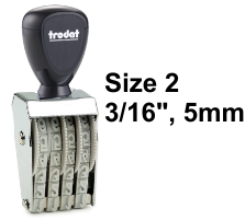 Trodat 1554 Size No 2 - 4 Band Stamp