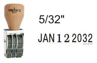 Vintage Pro Date Stamp With Full Year - 5/32" Bands