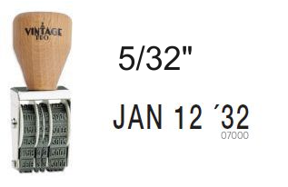 Vintage Pro Date Stamp With Abbreviated Year - 5/32" Bands