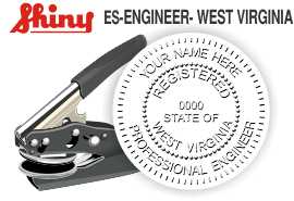 West Virginia Engineer Embossing Seal