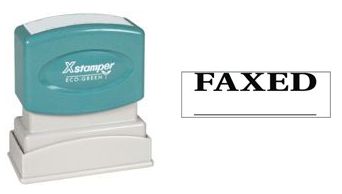 Xstamper Pre-Inked Stock Stamp "FAXED"
Xstamper Stock Stamp