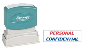 Xstamper Pre-Inked Stock Stamp "PERSONAL CONFIDENTIAL"
Xstamper Stock Stamp