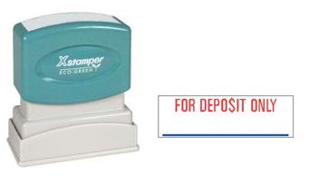 Xstamper Pre-Inked Stock Stamp "FOR DEPOSIT ONLY"
Xstamper Stock Stamp
