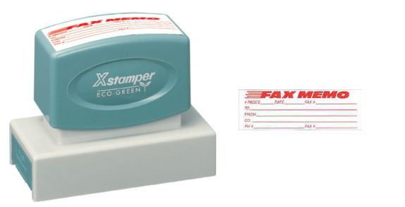 Xstamper Jumbo Stock Stamp "FAX MEMO"
Xstamper Stock Stamp