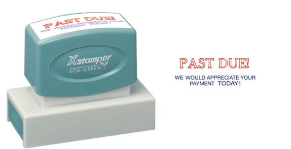 Xstamper Jumbo Stock Stamp "PAST DUE"
Xstamper Stock Stamp