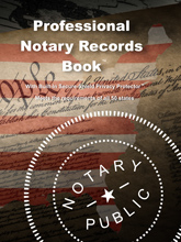 NRB The Professional Notary Records Book